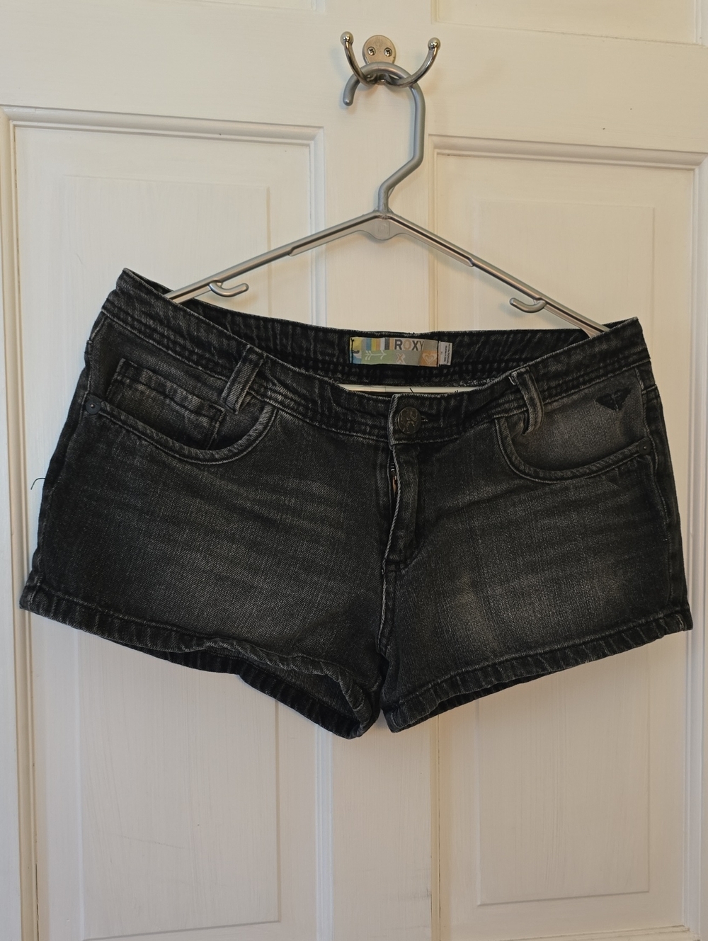 Roxy Black Washed Denim Jean Shorts